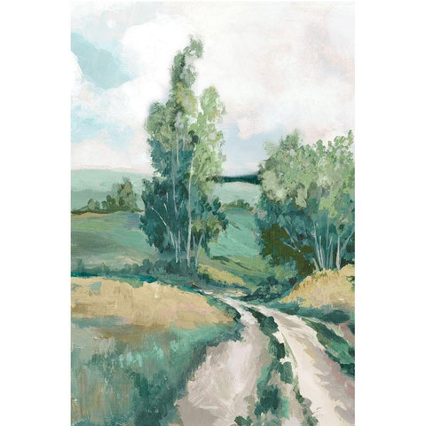 Tuscany Hills  Black Modern Wood Framed Art Print by Mavis, Luna