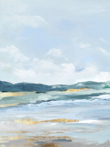 Coastal Blue Mountains II Black Ornate Wood Framed Art Print with Double Matting by Mavis, Luna