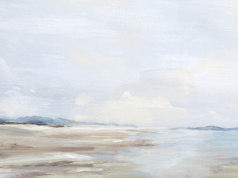 Tranquility of Water II White Modern Wood Framed Art Print with Double Matting by Mavis, Luna