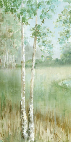 Birchwood Enchantment III Black Modern Wood Framed Art Print by Mavis, Luna
