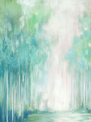 Whispers of the Woods I Black Modern Wood Framed Art Print by Mavis, Luna