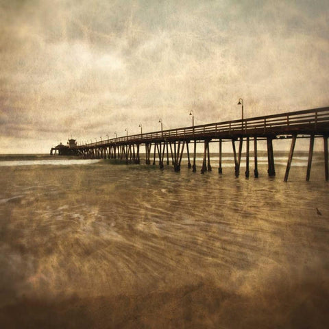 Vintage Pier II Gold Ornate Wood Framed Art Print with Double Matting by Hartson-Weddle, Ryan