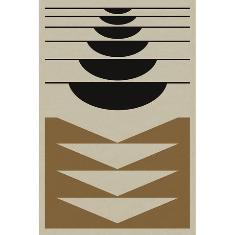 Dipped Black Modern Wood Framed Art Print with Double Matting by Williams, Gary