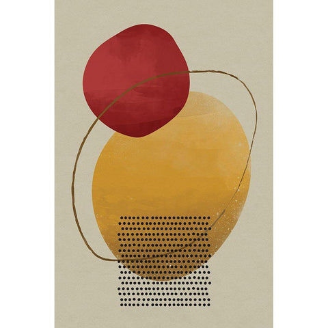 Geometric Hues II Black Modern Wood Framed Art Print by William, Gary