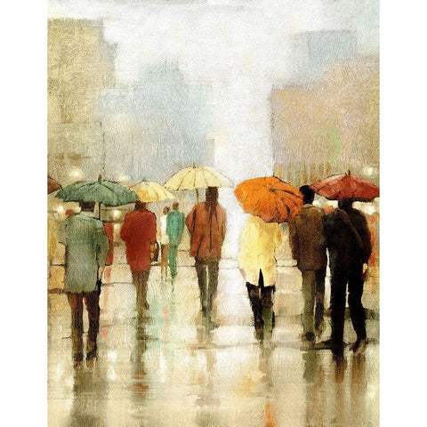 Sun Shower Black Modern Wood Framed Art Print by Kroeker, Wendy