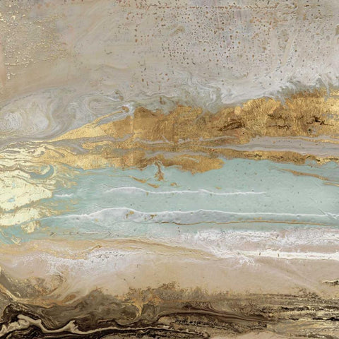 Playa Secreto I White Modern Wood Framed Art Print by Kroeker, Wendy