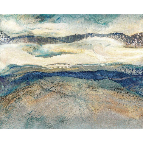 Blue Danube I Black Modern Wood Framed Art Print with Double Matting by Kroeker, Wendy