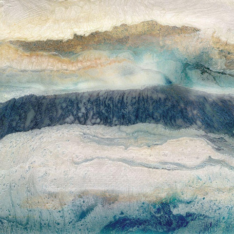 Mountain Peak II Black Modern Wood Framed Art Print by Kroeker, Wendy