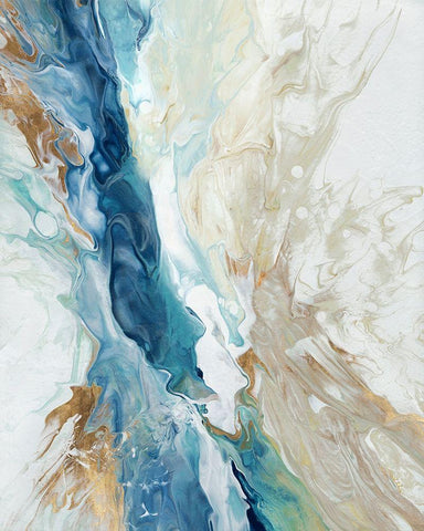 Niagara  White Modern Wood Framed Art Print with Double Matting by Kroeker, Wendy