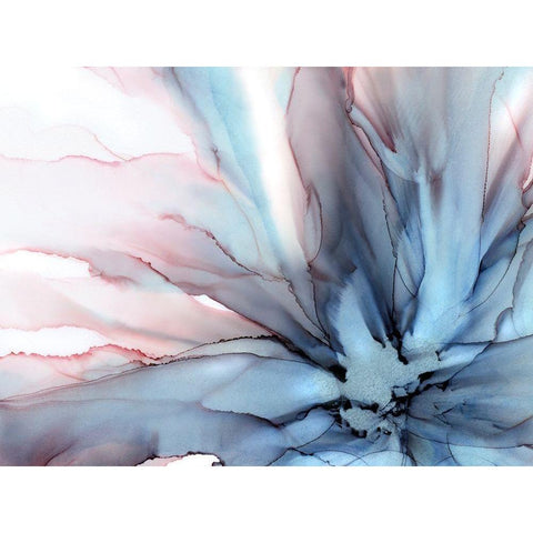 Petalo Flora  White Modern Wood Framed Art Print by Kroker, Wendy