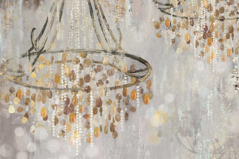 Cortege I Black Ornate Wood Framed Art Print with Double Matting by Wilson, Aimee