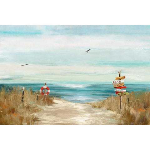 Beach Bird White Modern Wood Framed Art Print by Wilson, Aimee