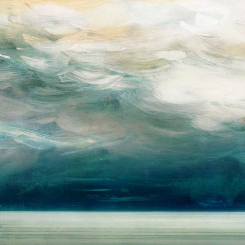 Ocean Breeze I Black Modern Wood Framed Art Print with Double Matting by Wilson, Aimee