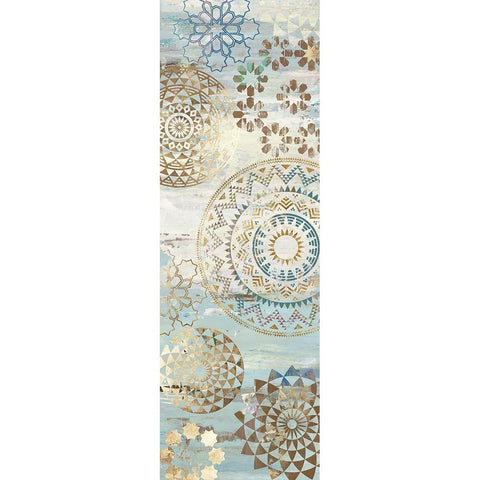 Blue Mosaic I  Black Modern Wood Framed Art Print by Aimee Wilson