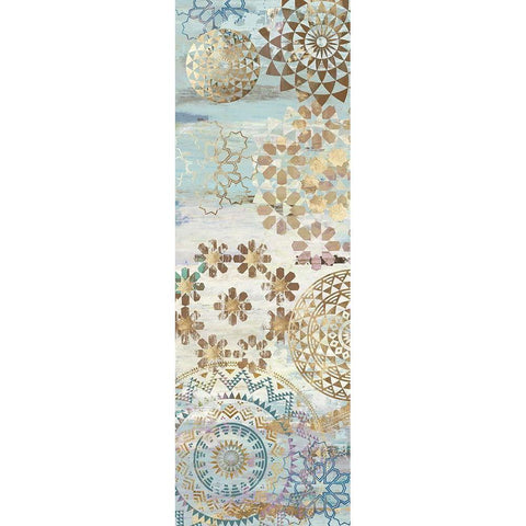 Blue Mosaic II  White Modern Wood Framed Art Print by Aimee Wilson
