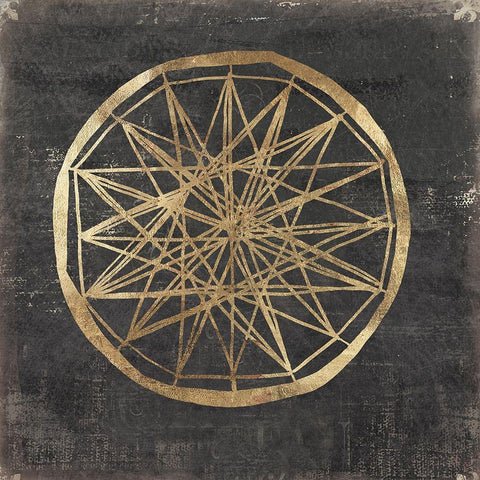 Golden Wheel III  White Modern Wood Framed Art Print by Wilson, Aimee