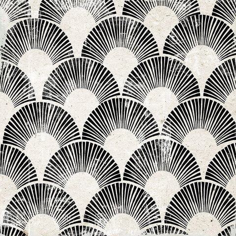 White Art Deco III  Black Modern Wood Framed Art Print by Wilson, Aimee