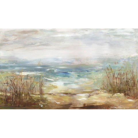 Parting Shores Gold Ornate Wood Framed Art Print with Double Matting by Wilson, Aimee