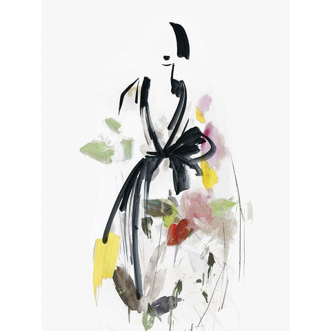 Fashion Flowers I  White Modern Wood Framed Art Print by Wilson, Aimee