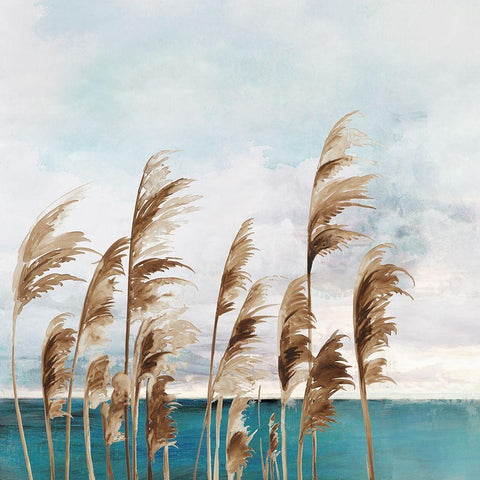 Summer Wind I  White Modern Wood Framed Art Print by Wilson, Aimee