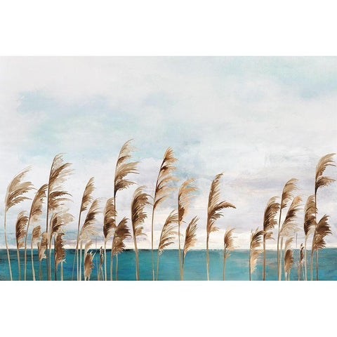 Summer Wind III Black Modern Wood Framed Art Print by Wilson, Aimee