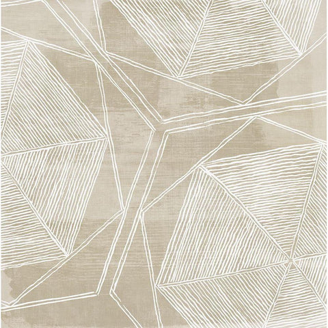 Woven Linen I  Black Modern Wood Framed Art Print with Double Matting by Wilson, Aimee