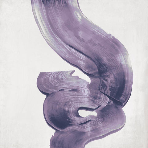 Outside II Lavender Version Black Modern Wood Framed Art Print by Wilson, Aimee