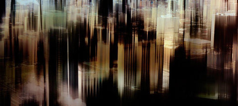 Elevator II White Modern Wood Framed Art Print with Double Matting by Cooke, William