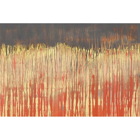 Pink Landscape II Gold Ornate Wood Framed Art Print with Double Matting by Wilde, Susan