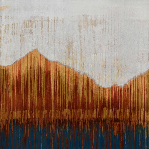 Red Mountain Pass II White Modern Wood Framed Art Print by Wilde, Susan