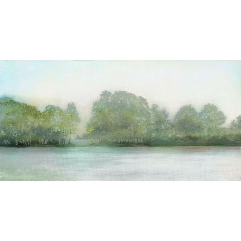 Lakeshore Black Modern Wood Framed Art Print with Double Matting by Wilde, Susan