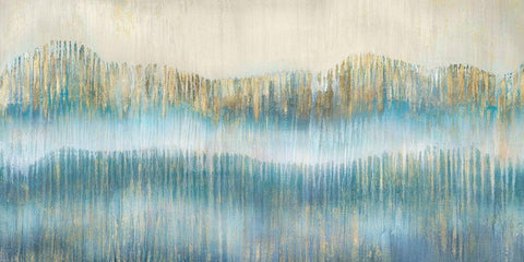 Tranquil Landscape I White Modern Wood Framed Art Print with Double Matting by Wilde, Susan