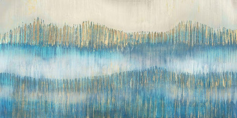 Tranquil Landscape II White Modern Wood Framed Art Print with Double Matting by Wilde, Susan