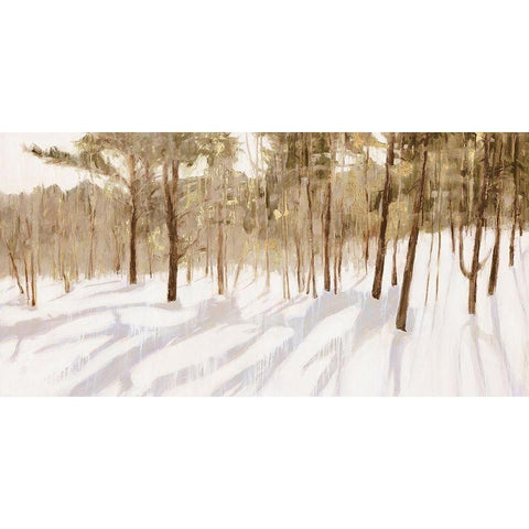 Sunset Forest  Gold Ornate Wood Framed Art Print with Double Matting by Wilde, Susan