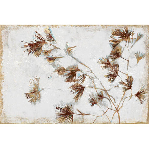 Golden Pine Braches II  Gold Ornate Wood Framed Art Print with Double Matting by Wilde, Susan