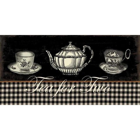 Tea for Two Gold Ornate Wood Framed Art Print with Double Matting by Wilson, Aimee
