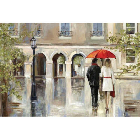 Rendezvous White Modern Wood Framed Art Print by Wilson, Aimee