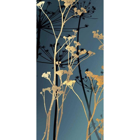 Twilight Botanicals II White Modern Wood Framed Art Print by Wilson, Aimee