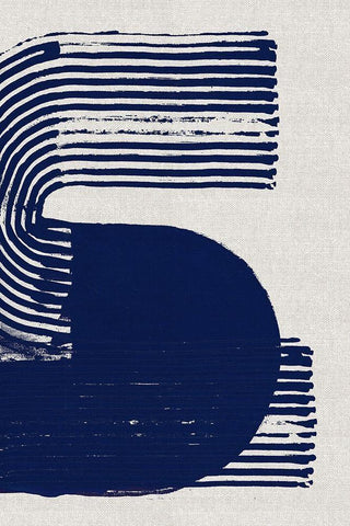 Cubic Curve I Black Ornate Wood Framed Art Print with Double Matting by Cartissi