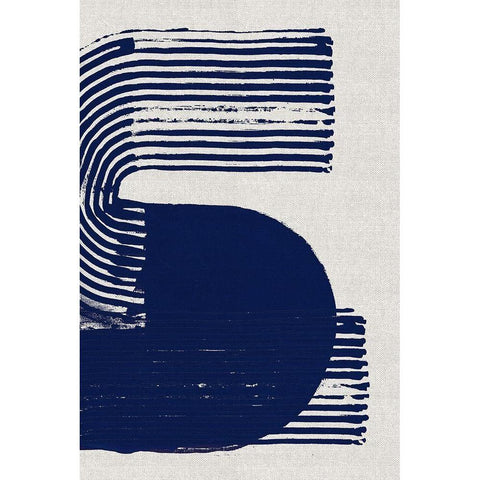 Cubic Curve I White Modern Wood Framed Art Print by Cartissi