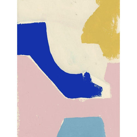 Playful VII White Modern Wood Framed Art Print by Cartissi