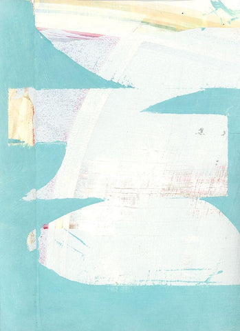 Carve II  White Modern Wood Framed Art Print with Double Matting by Cartissi