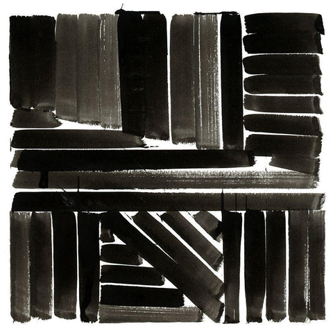 Shape of Song II  Black Ornate Wood Framed Art Print with Double Matting by Cartissi