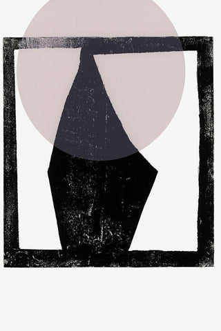 Blushing Aura  Black Ornate Wood Framed Art Print with Double Matting by Cartissi