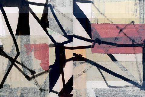 Bikpink Black Modern Wood Framed Art Print by Cartissi