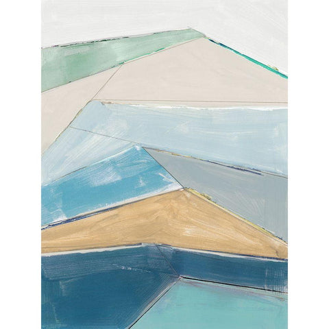 Sailors Cliffs I  Black Modern Wood Framed Art Print by Cartissi