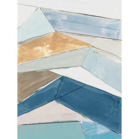 Sailors Cliffs II  White Modern Wood Framed Art Print by Cartissi