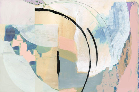 Californa Love II White Modern Wood Framed Art Print with Double Matting by Cartissi