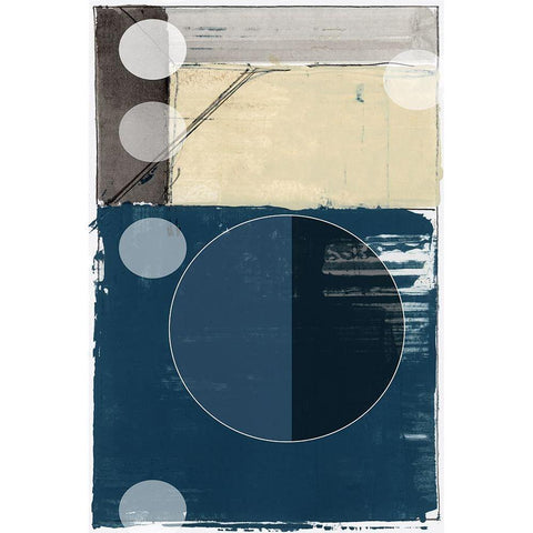 Bluff Block I  Black Modern Wood Framed Art Print with Double Matting by cartissi