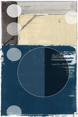 Bluff Block I  Black Ornate Wood Framed Art Print with Double Matting by cartissi